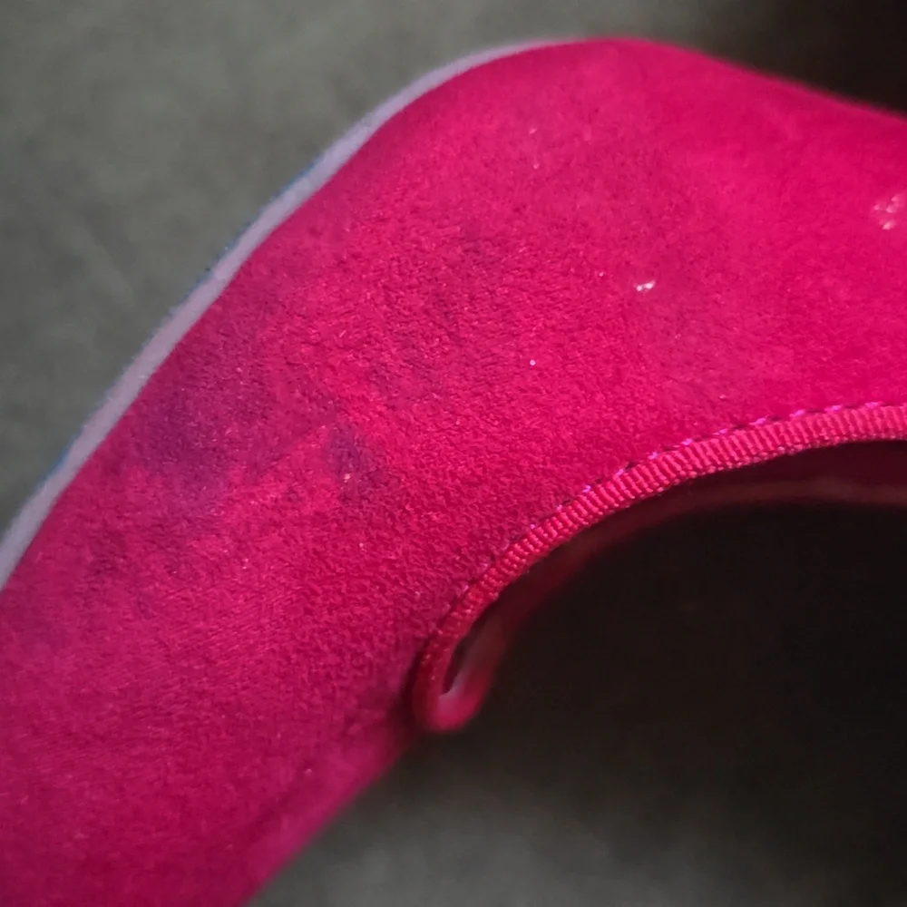 Qupid Red Suede Mary Jane Heels - Picture 6 of 7